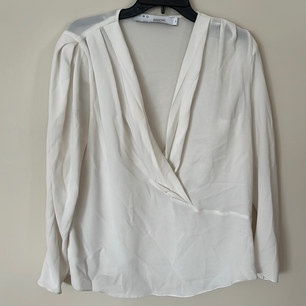 IRO long sleeve white shirt